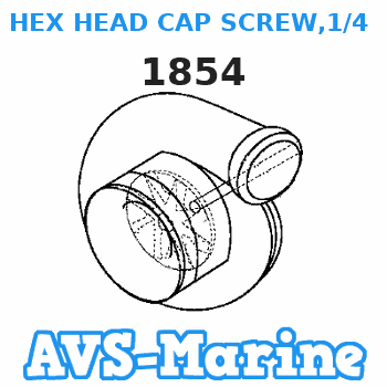 1854 HEX HEAD CAP SCREW,1/4 - 20 X 5/8 Force 