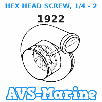 1922 HEX HEAD SCREW, 1/4 - 20 X 5/8 Force 