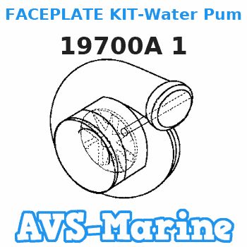 19700A 1 FACEPLATE KIT-Water Pump Force 