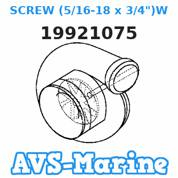 19921075 SCREW (5/16-18 x 3/4")With Dry Loc Force 