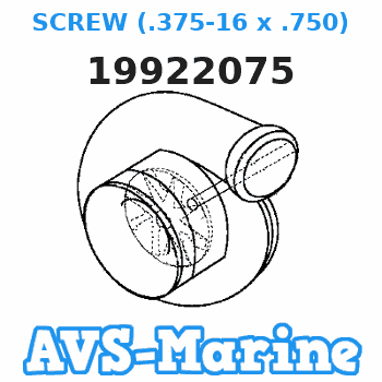19922075 SCREW (.375-16 x .750) Force 