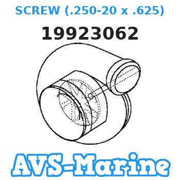 19923062 SCREW (.250-20 x .625) Force 