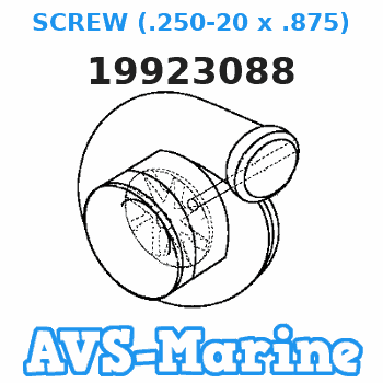 19923088 SCREW (.250-20 x .875) Force 