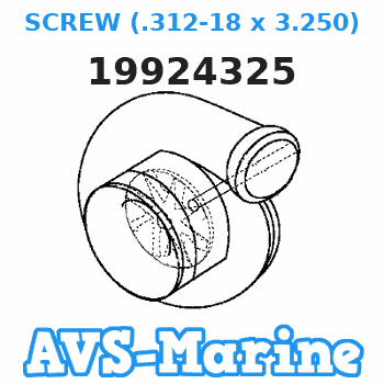 19924325 SCREW (.312-18 x 3.250) Force 