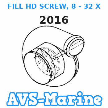 2016 FILL HD SCREW, 8 - 32 X 7/8 Force 