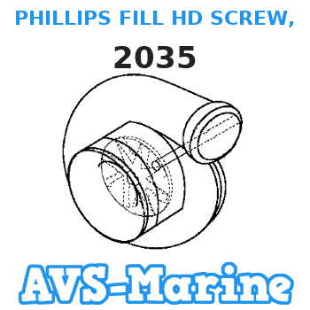 2035 PHILLIPS FILL HD SCREW, 1/4-20X1 Force 