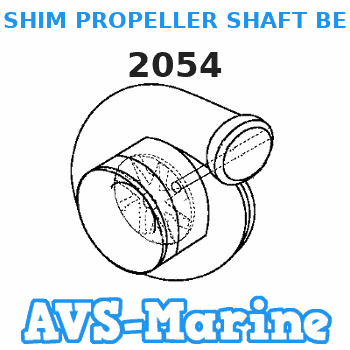 2054 SHIM PROPELLER SHAFT BEARING .008 (BLACK) Force 