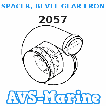 2057 SPACER, BEVEL GEAR FRONT .065 Force 