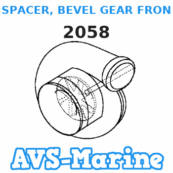 2058 SPACER, BEVEL GEAR FRONT .068 Force 