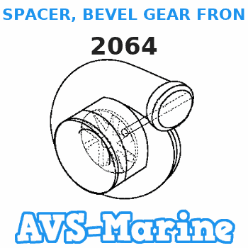 2064 SPACER, BEVEL GEAR FRONT .086 Force 