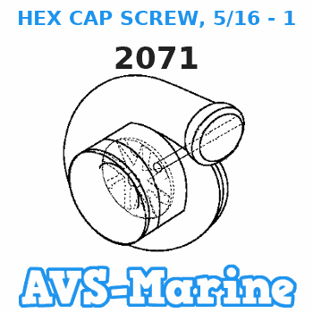 2071 HEX CAP SCREW, 5/16 - 18 X 1-3/8 Force 