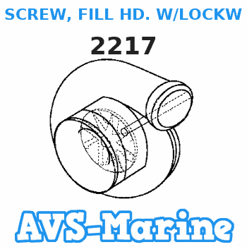 2217 SCREW, FILL HD. W/LOCKWASHER, 10 - 24 X 3/8 Force 