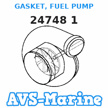 24748 1 GASKET, FUEL PUMP Force 