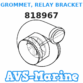 818967 GROMMET, RELAY BRACKET Force 