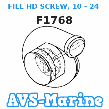 F1768 FILL HD SCREW, 10 - 24 X 1 3/8 Force 