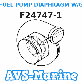 F24747-1 FUEL PUMP DIAPHRAGM W/GASKETS Force 