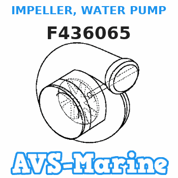 F436065 IMPELLER, WATER PUMP Force 