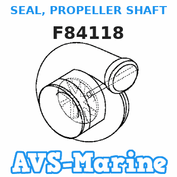 F84118 SEAL, PROPELLER SHAFT Force 