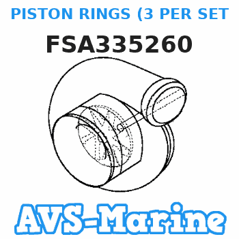 FSA335260 PISTON RINGS (3 PER SET) .010 OVERSIZE (NOT SHOWN) Force 