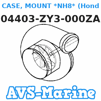 04403-ZY3-000ZA CASE, MOUNT *NH8* (Honda Code 7570294). (DARK GRAY) Honda 