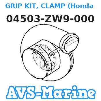 04503-ZW9-000 GRIP KIT, CLAMP (Honda Code 7268550). Honda 