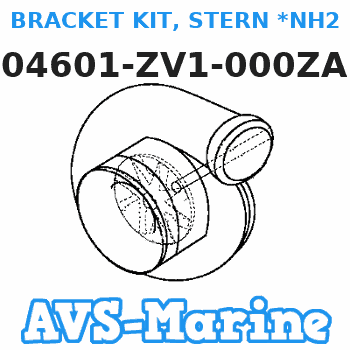 04601-ZV1-000ZA BRACKET KIT, STERN *NH282MU* (Honda Code 8029258). (OYSTER SILVER METALLIC-U) Honda 