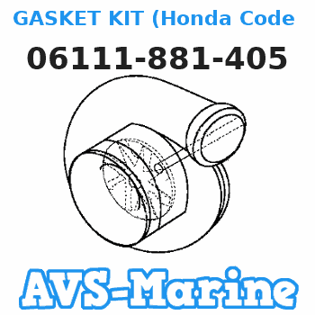 06111-881-405 GASKET KIT (Honda Code 5661905). Honda 