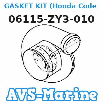 06115-ZY3-010 GASKET KIT (Honda Code 7083082). (SHORT BLOCK, HEAD ASSY.) Honda 