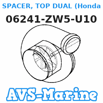 06241-ZW5-U10 SPACER, TOP DUAL (Honda Code 6796197). Honda 