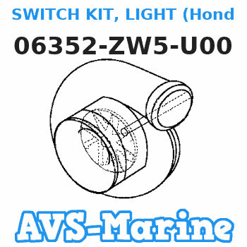 06352-ZW5-U00 SWITCH KIT, LIGHT (Honda Code 6796254). Honda 