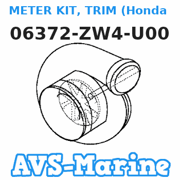 06372-ZW4-U00 METER KIT, TRIM (Honda Code 7225451). Honda 