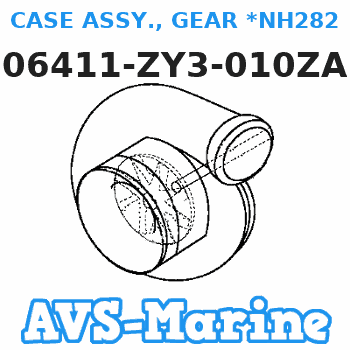 06411-ZY3-010ZA CASE ASSY., GEAR *NH282MU* (L) (OYSTER SILVER METALLIC-U) Honda 
