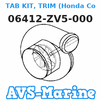 06412-ZV5-000 TAB KIT, TRIM (Honda Code 3700952). Honda 