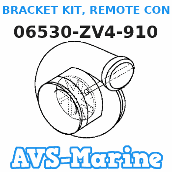 06530-ZV4-910 BRACKET KIT, REMOTE CONTROL (Honda Code 3490638). Honda 