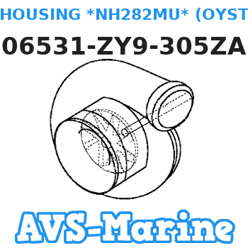 06531-ZY9-305ZA HOUSING *NH282MU* (OYSTER SILVER METALLIC-U) Honda 