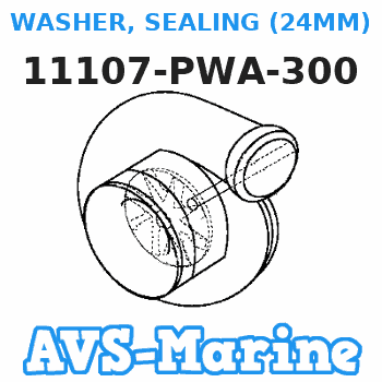 11107-PWA-300 WASHER, SEALING (24MM) Honda 