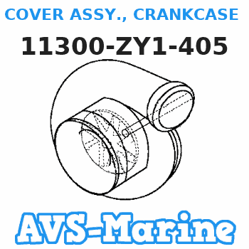 11300-ZY1-405 COVER ASSY., CRANKCASE (Honda Code 7213614). Honda 