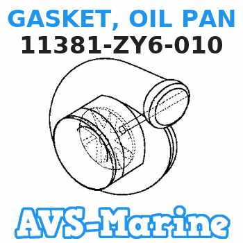 11381-ZY6-010 GASKET, OIL PAN Honda 