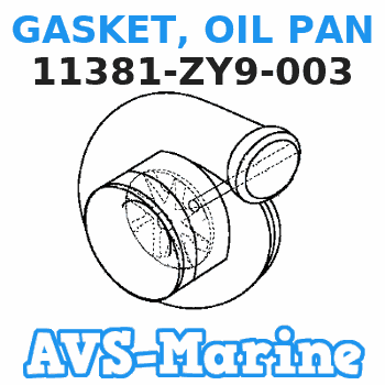 11381-ZY9-003 GASKET, OIL PAN Honda 