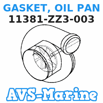 11381-ZZ3-003 GASKET, OIL PAN Honda 
