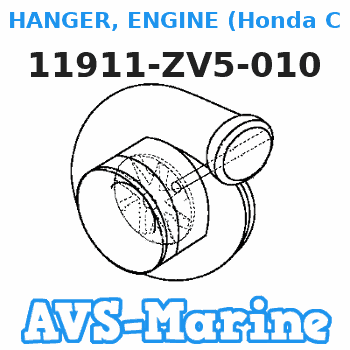 11911-ZV5-010 HANGER, ENGINE (Honda Code 7225493). Honda 