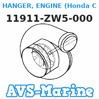 11911-ZW5-000 HANGER, ENGINE (Honda Code 5890223). Honda 