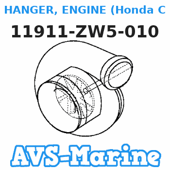 11911-ZW5-010 HANGER, ENGINE (Honda Code 7534266). Honda 