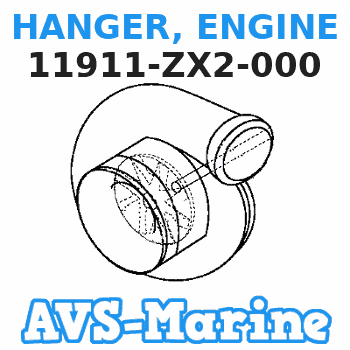 11911-ZX2-000 HANGER, ENGINE Honda 