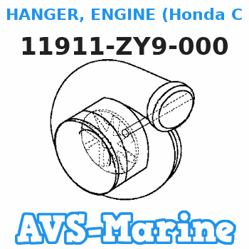 11911-ZY9-000 HANGER, ENGINE (Honda Code 8575177). Honda 