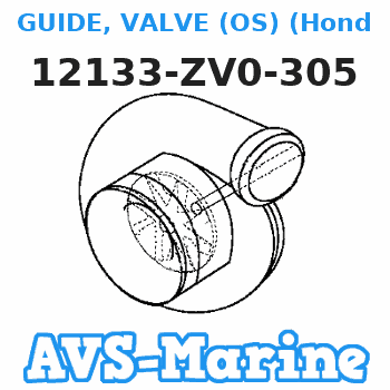 12133-ZV0-305 GUIDE, VALVE (OS) (Honda Code 2133056). Honda 