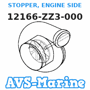 12166-ZZ3-000 STOPPER, ENGINE SIDE Honda 