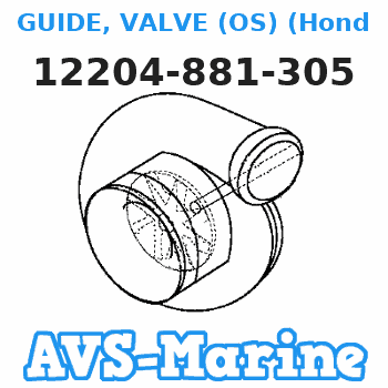 12204-881-305 GUIDE, VALVE (OS) (Honda Code 4614830). Honda 