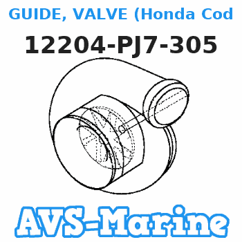 12204-PJ7-305 GUIDE, VALVE (Honda Code 2689172). Honda 