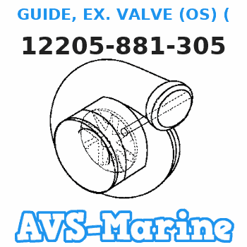 12205-881-305 GUIDE, EX. VALVE (OS) (Honda Code 4614269). Honda 